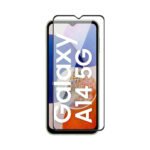Tempered Glass for Samsung Galaxy A14, M14, F14 (Black) Edge to Edge, Pack of 1