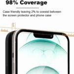 Tempered Glass for Apple iPhone 13, iPhone 13 Pro, iPhone 14 (Black) Edge to Edge, Pack of 1 - Image 4