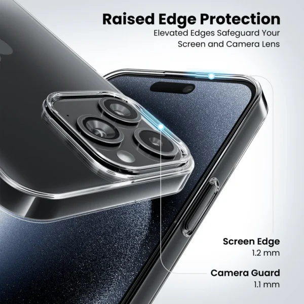 Anti Yellow Back Case for iPhone 15 pro -4