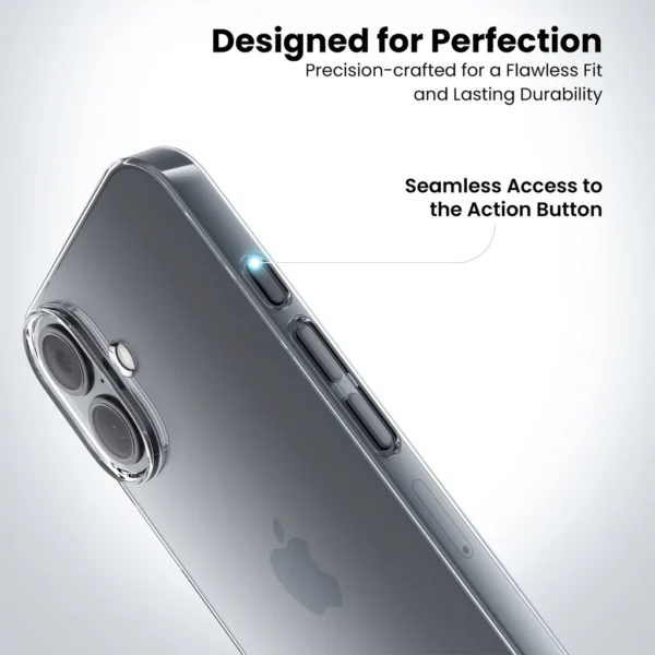 Anti yellow Back case for iphone 17 - 5