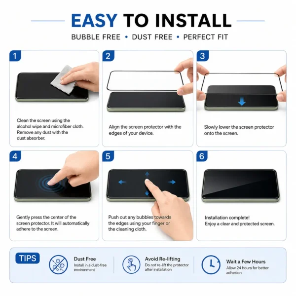 OnePlus Nord 6 5G Tempered Glass Screen Protector | 9H Hardness HD Clear Bubble Free - Image 4