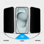 TPR Privacy Tempered Glass for iPhone 17 Pro | Anti Spy Screen Protector - Image 2