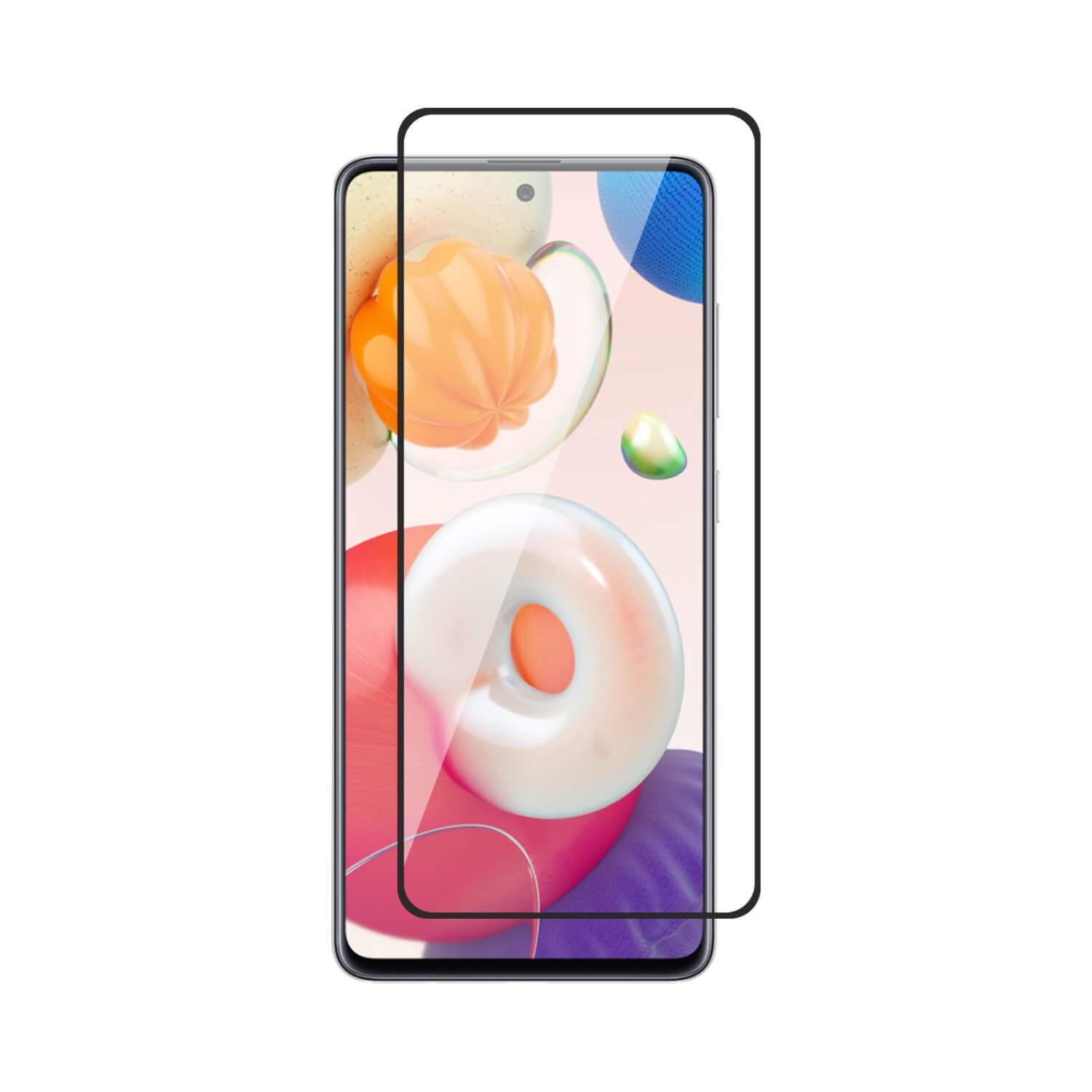 Main-Image-File-26.jpg Tempered Glass for Samsung Galaxy A51 (Black) Edge to Edge, Pack of 1 - Image 1