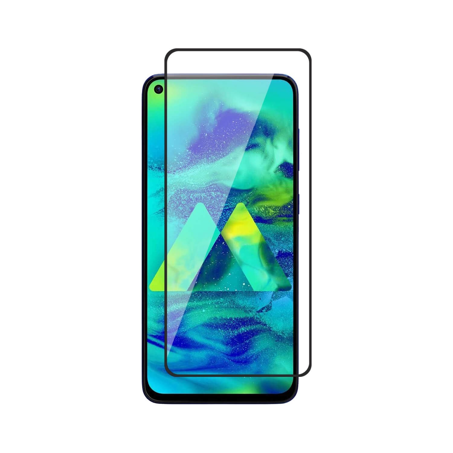 Main-Image-File-29.jpg Tempered Glass for Samsung Galaxy M40 / A60 (Black) Edge to Edge, Pack of 1 - Image 1