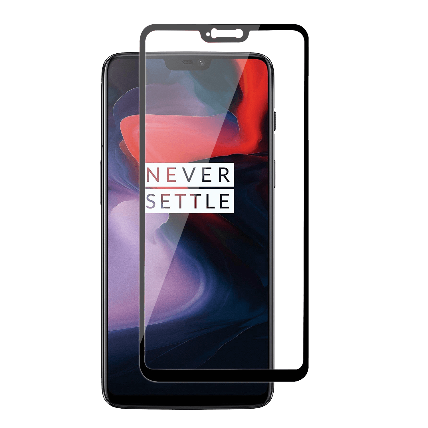 Oneplus-6-1.png Tempered Glass for Oneplus 6 (Black) Edge to Edge, Pack of 1 - Image 1