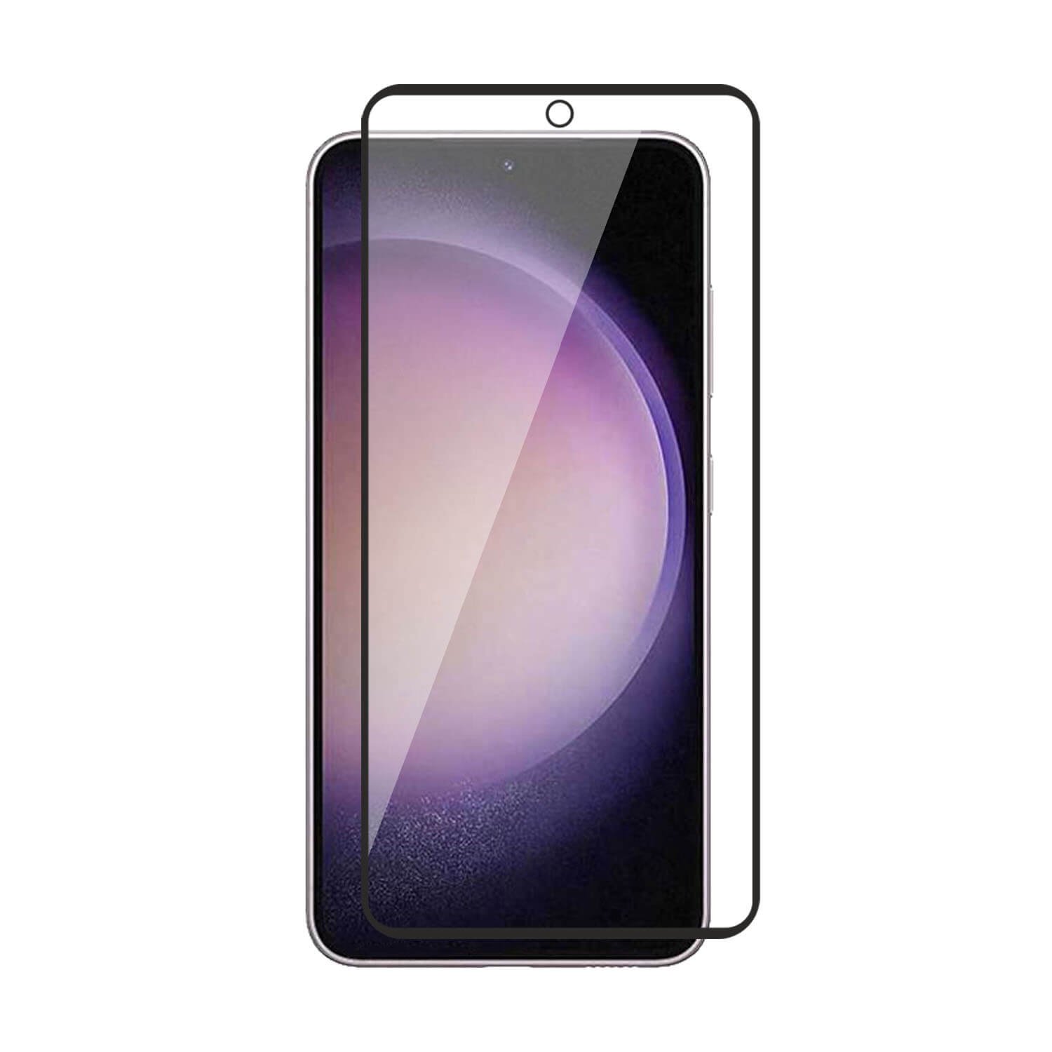 Untitled-1-1-2.jpg Tempered Glass for Samsung Galaxy S23 FE 5G (Black) Edge to Edge, Pack of 1 - Image 1