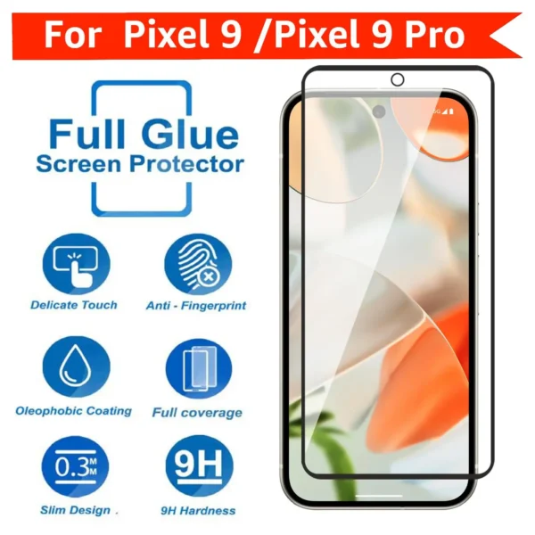 Premium Tempered Glass Screen Protector for Google Pixel 9/9 Pro | - Image 4