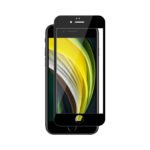 Tempered Glass for iPhone SE 2020, iPhone SE 2022 (Black) Edge to Edge, Pack of 1
