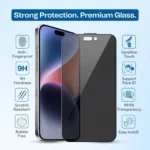 TPR Privacy Tempered Glass for iPhone 17 Pro | Anti Spy Screen Protector - Image 5