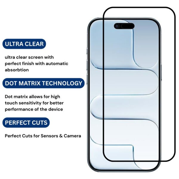 Tempered Glass Screen Protector for iphone 17 Air– 9H Hardness, Edge-to-Edge, Anti-Scratch, HD Clarity - Image 2