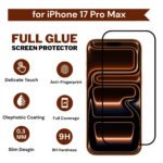 Premium Tempered Glass Screen Protector for iphone 17 Pro Max– 9H Hardness, Edge-to-Edge, Anti-Scratch, HD Clarity - Image 2