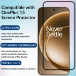 Military-Grade Tempered Glass Screen Protector for OnePlus 15 (Pack of 1)– Fingerprint Unlock Compatible | 9H Hardness | HD Clear | Anti-Scratch & Bubble-Free Installation - Image 3