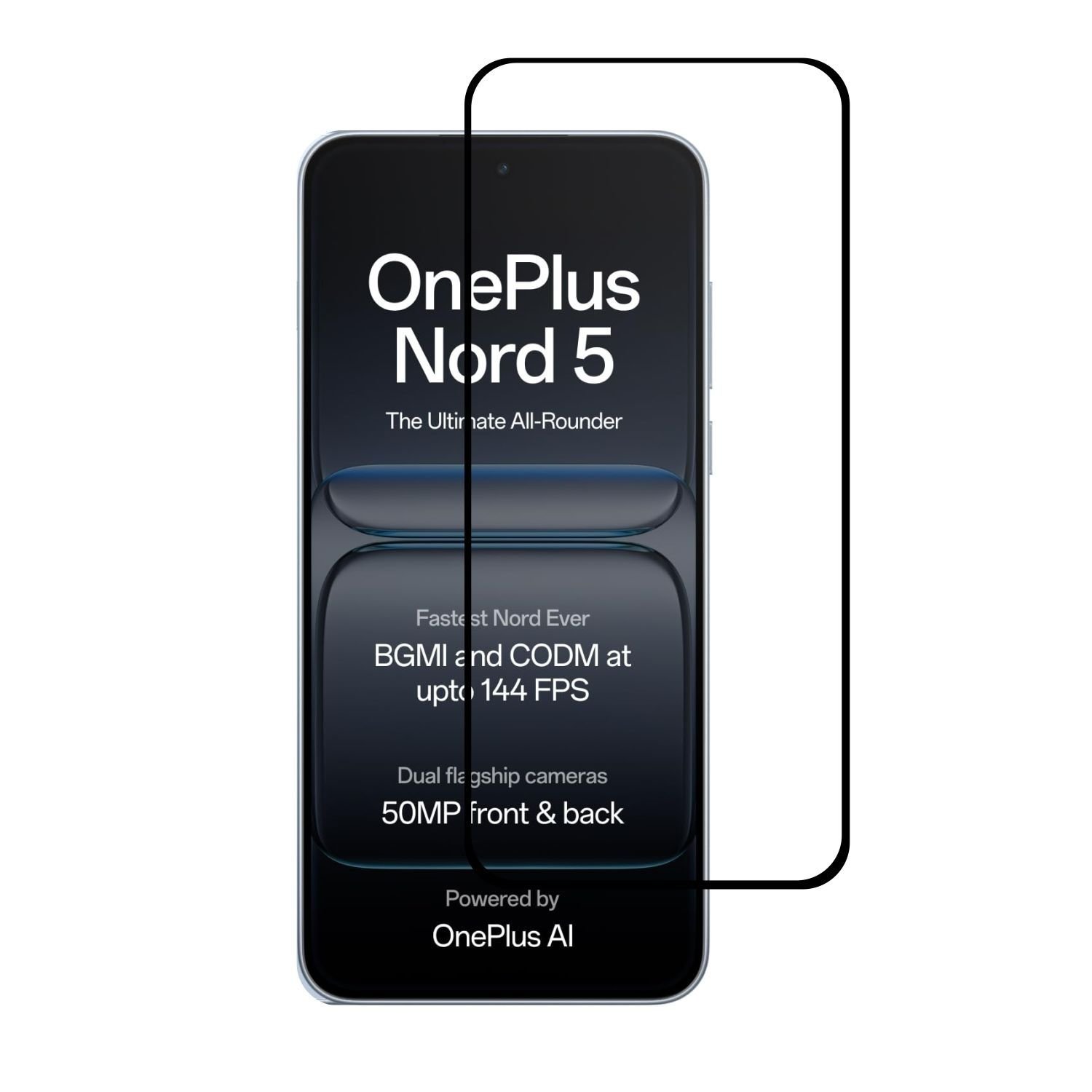 oneplus-nord-5-tempered-glass.jpg Tempered Glass for OnePlus Nord 5– 9H Edge-to-Edge Full Screen Protector | ® - Image 1