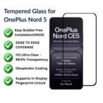 Tempered Glass for OnePlus Nord CE5– 9H Full Screen Guard | ® - Image 4