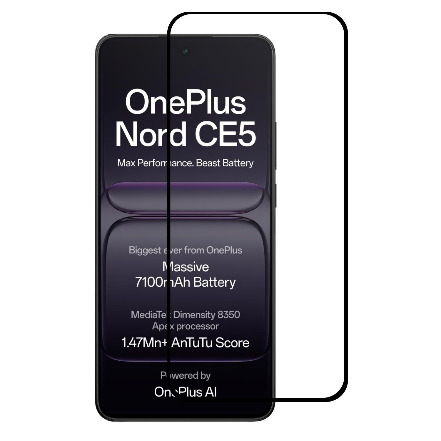oneplus-nord-ce5-tempered-glass.jpg Tempered Glass for OnePlus Nord CE5– 9H Full Screen Guard | ® - Image 1