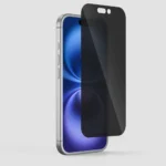 TPR Privacy Tempered Glass Screen Protector for iPhone 16 Plus - Anti-Spy, Full Coverage - Image 2