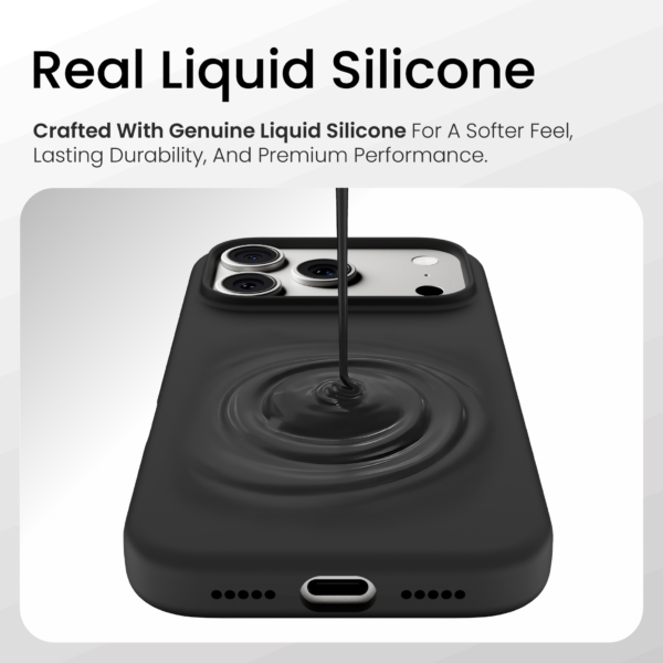 Silicone Snap Fit Case Cover For iPhone 17 Pro - Image 4