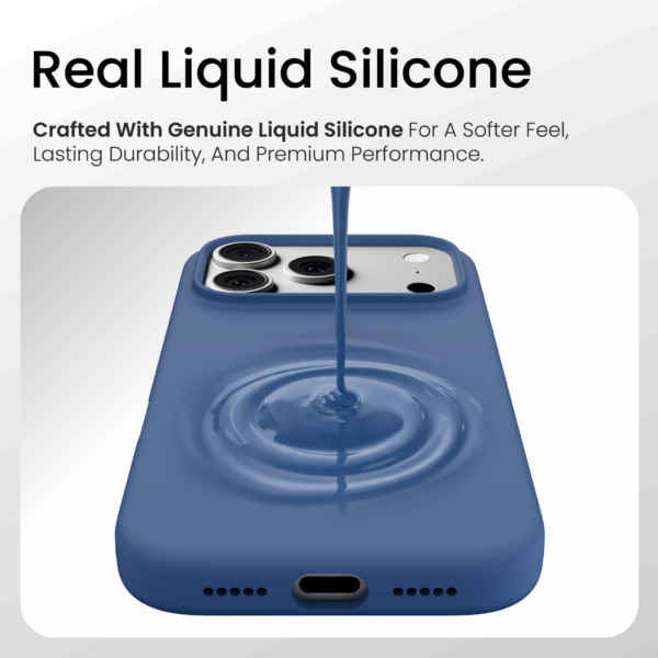 Silicone Snap Fit Case Cover For iPhone 17 Pro - Image 2