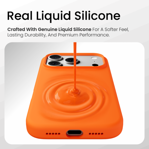 Silicone Snap Fit Case Cover For iPhone 17 Pro - Image 3