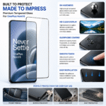 OnePlus Nord 6 5G Tempered Glass Screen Protector | 9H Hardness HD Clear Bubble Free - Image 3